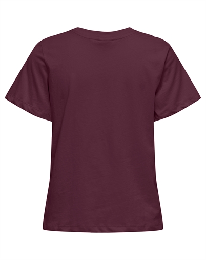 JDY - Pisa Print T-shirt - Windsor Wine